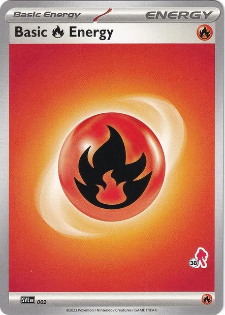 Basic Fire Energy, Pokémon card BA24 002-38 — Battle Academy 2024 set