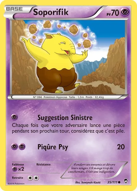 Soporifik, carte Pokémon FFI 35 — extension Poings Furieux