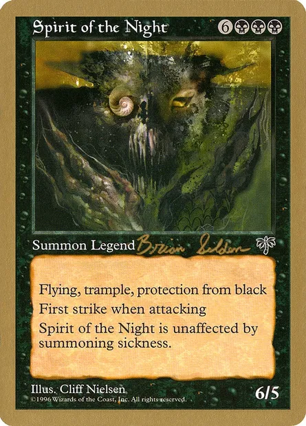 Esprit de la nuit, carte Magic WC98 bs146 — extension World Championship Decks 1998