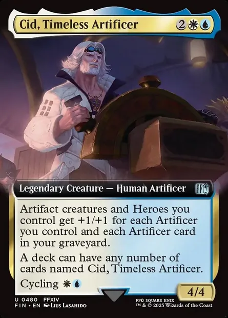 Cid, Timeless Artificer, Magic card FIN 480 — Final Fantasy set