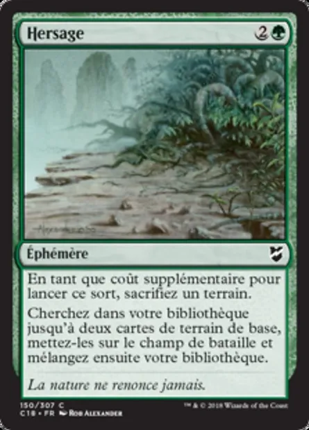 Hersage, carte Magic C18 150 — extension Commander 2018