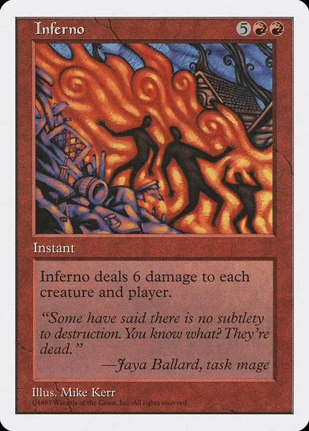 Fournaise, carte Magic 5ED 243 — extension Cinquième Edition