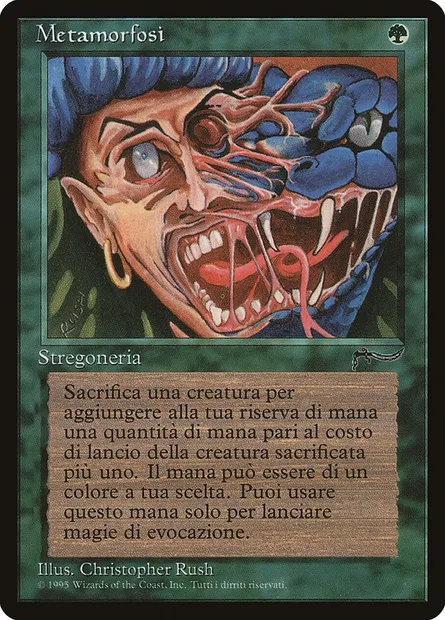 Metamorphosis, Magic card RIN 130 — Rinascimento set