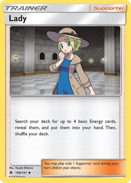 Lady, Pokémon card FLI 109 — Forbidden Light set