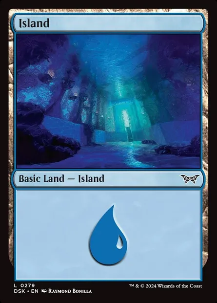 Island, Magic card DSK 279 — Duskmourn: House of Horror set
