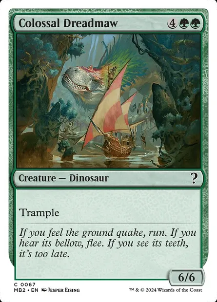 Gueuleffroi colossal, carte Magic MB2 67 — extension Mystery Booster 2