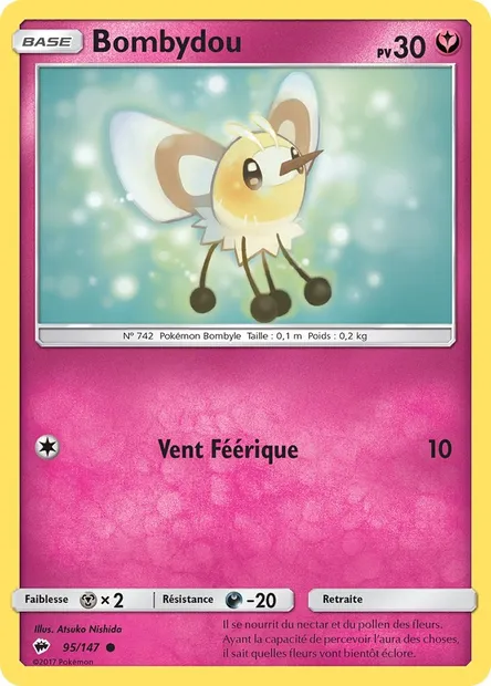 Bombydou, carte Pokémon BUS 95 — extension Ombres Ardentes