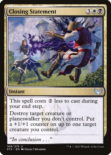 Closing Statement, Magic card STX 169 — Strixhaven: School of Mages set