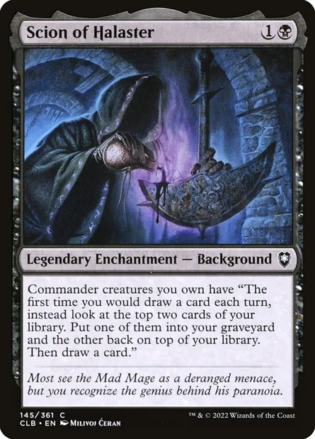 Scion of Halaster, Magic card CLB 145 — Commander Legends: Battle for Baldur's Gate set