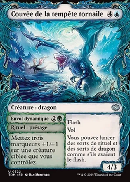 Whirlwing Stormbrood // Whirlwing Stormbrood, carte Magic TDM 322 — extension Tarkir: Dragonstorm