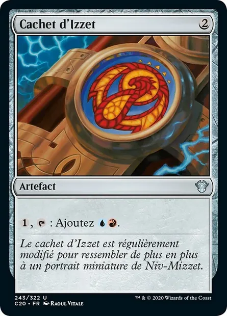 Cachet d'Izzet, carte Magic C20 243 — extension Commander 2020