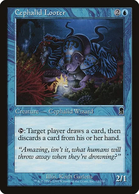 Détrousseur céphalide, carte Magic ODY 72† — extension Odyssée