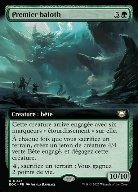 Premier baloth, carte Magic EOC 33 — extension Edge of Eternities Commander