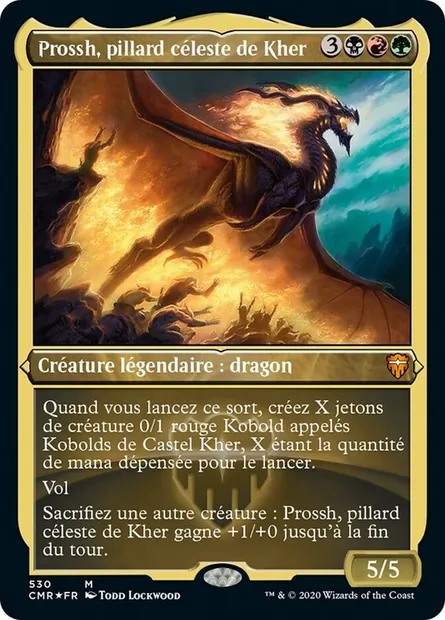 Prossh, pillard céleste de Kher, carte Magic CMR 530 — extension Commander Legends