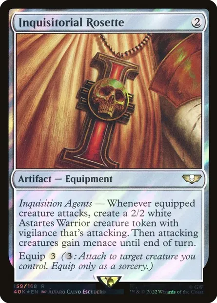Rosette inquisitoriale, carte Magic 40K 159★ — extension Warhammer 40,000 Commander