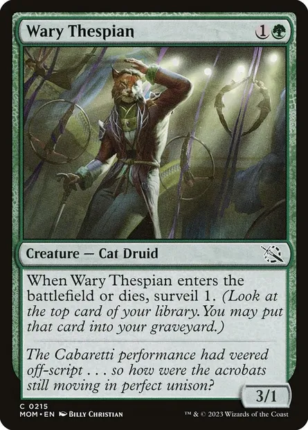 Wary Thespian, Magic card MOM 215 — March of the Machine set