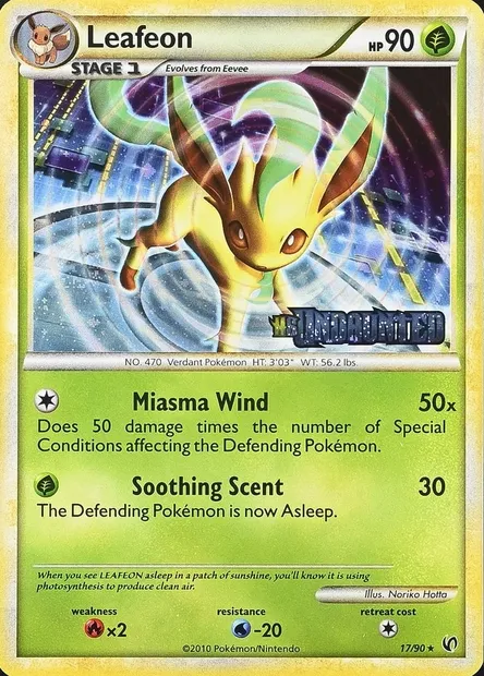 Leafeon, Pokémon card PRE 017 — Prerelease Promos set