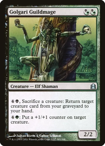 Golgari Guildmage, Magic card CMD 201 — Commander 2011 set