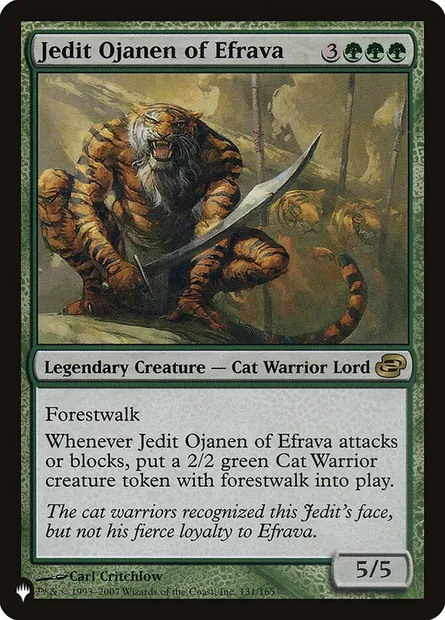 Jedit Ojanen d'Efrava, carte Magic PLST PLC-131 — extension The List
