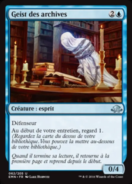 Geist des archives, carte Magic EMN 62 — extension La lune hermétique