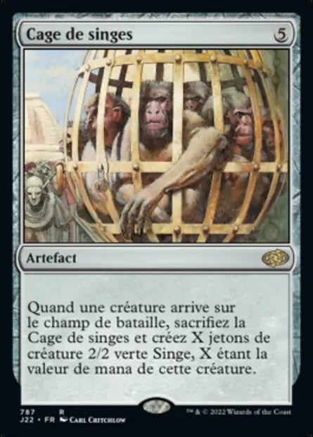 Cage de singes, carte Magic J22 787 — extension Jumpstart 2022