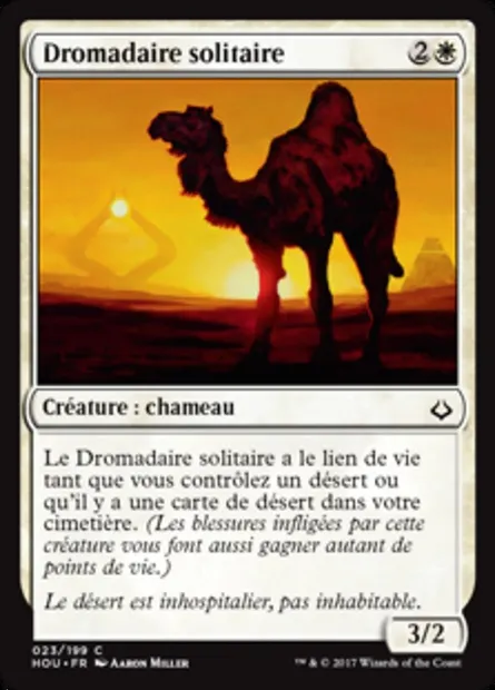 Dromadaire solitaire, carte Magic HOU 23 — extension L’âge de la destruction