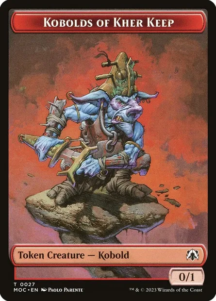 Kobolds of Kher Keep, Magic card TMOC 27 — March of the Machine Commander Tokens set