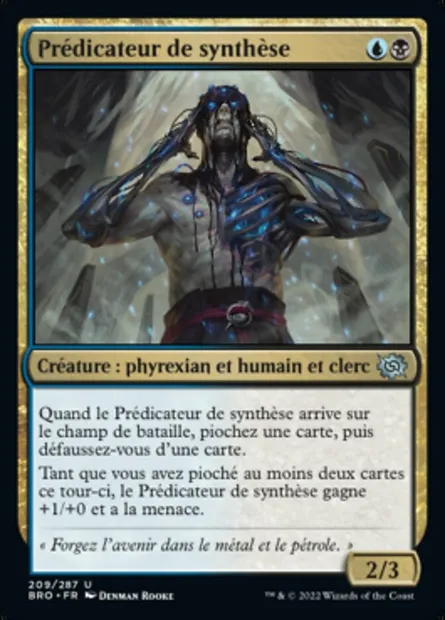 Prédicateur de synthèse, carte Magic BRO 209 — extension La Guerre Fratricide