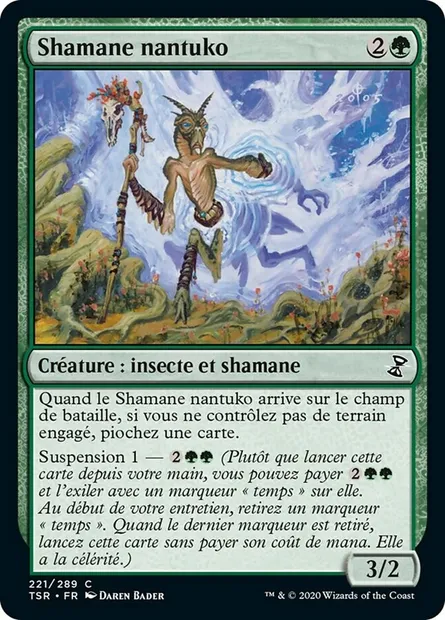Shamane nantuko, carte Magic TSR 221 — extension Spirale Temporelle Remastered