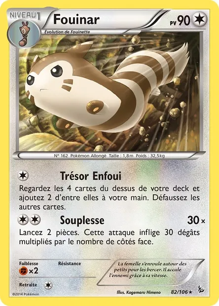Fouinar, carte Pokémon FLF 82 — extension Étincelles