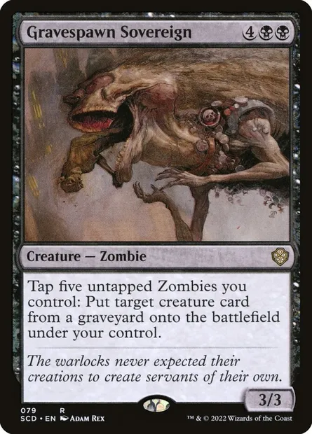 Gravespawn Sovereign, Magic card SCD 79 — Starter Commander Decks set