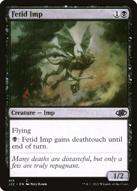 Fetid Imp, Magic card J22 415 — Jumpstart 2022 set