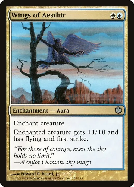 Ailes d'aeszir, carte Magic CST 305 — extension Coldsnap Theme Decks