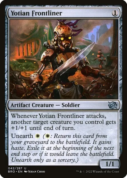 Yotian Frontliner, Magic card BRO 42 — The Brothers' War set