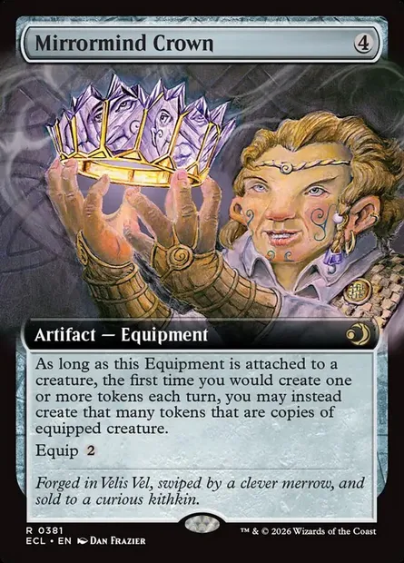 Mirrormind Crown, Magic card ECL 381 — Lorwyn Eclipsed set