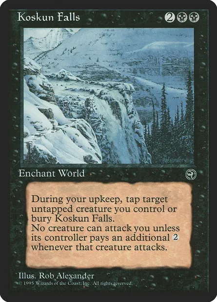 Koskun Falls, Magic card HML 55 — Homelands set