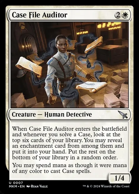 Case File Auditor, Magic card MKM 7† — Murders at Karlov Manor set