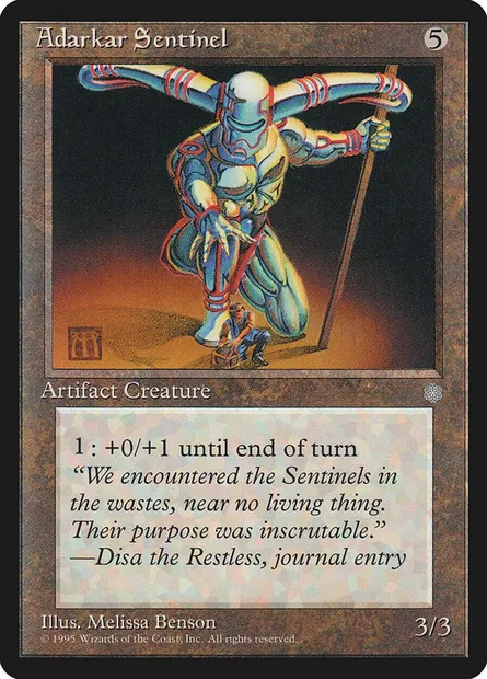 Adarkar Sentinel, Magic card ICE 306 — Ice Age set