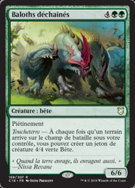 Baloths déchaînés, carte Magic C18 158 — extension Commander 2018