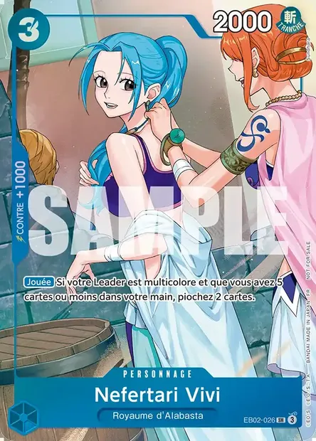 Nefertari Vivi, carte One Piece EB02-026 — extension Anime 25th Collection