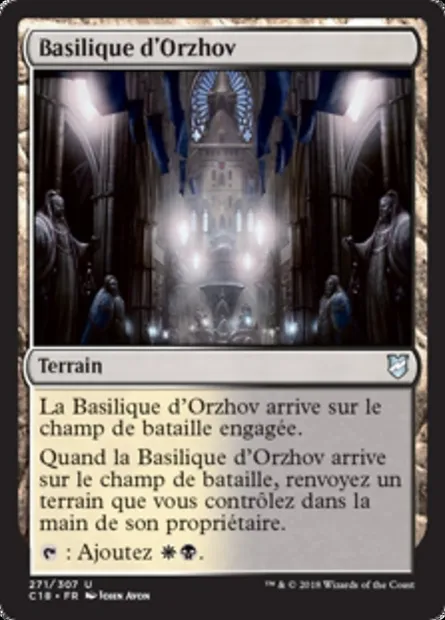 Basilique d'Orzhov, carte Magic C18 271 — extension Commander 2018