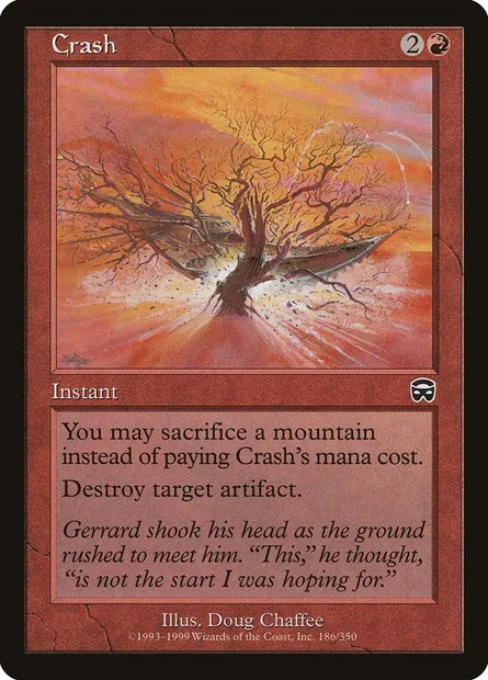 Crash, Magic card MMQ 186 — Mercadian Masques set