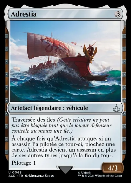 Adrestia, carte Magic ACR 68 — extension Assassin's Creed