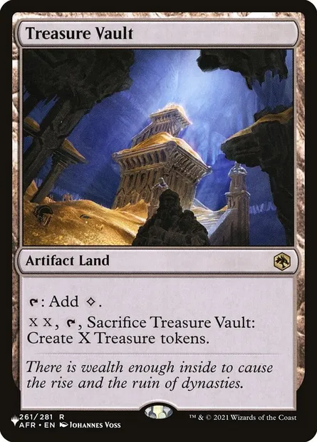 Treasure Vault, Magic card PLST AFR-261 — The List set