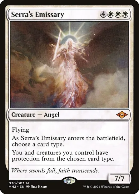 Serra's Emissary, Magic card MH2 30 — Modern Horizons 2 set
