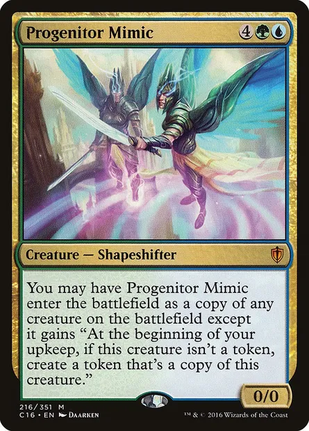 Progenitor Mimic, Magic card C16 216 — Commander 2016 set
