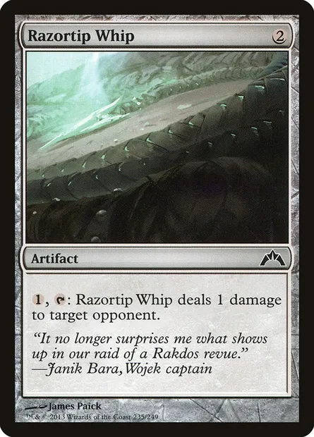 Razortip Whip, Magic card GTC 235 — Gatecrash set