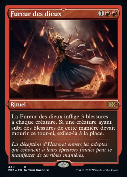 Fureur des dieux, carte Magic 2X2 448 — extension Double Masters 2022