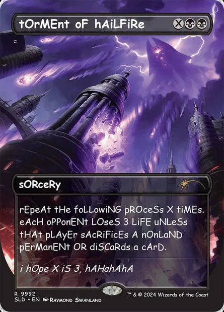 Torment of Hailfire, Magic card SLD 9992 — Secret Lair Drop set