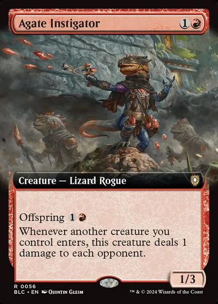 Agate Instigator, Magic card BLC 56 — Bloomburrow Commander set